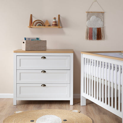 Cuna 3 en 1 Jacinta - 137 x 78 cm - Natura/Blanco | Form Design