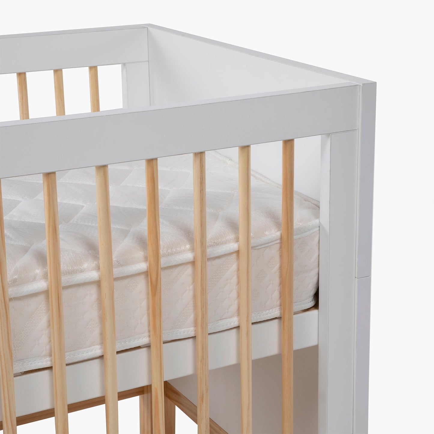 Cuna 3 en 1 Elena - 137 x 78 cm - Natura/Blanco | Form Design