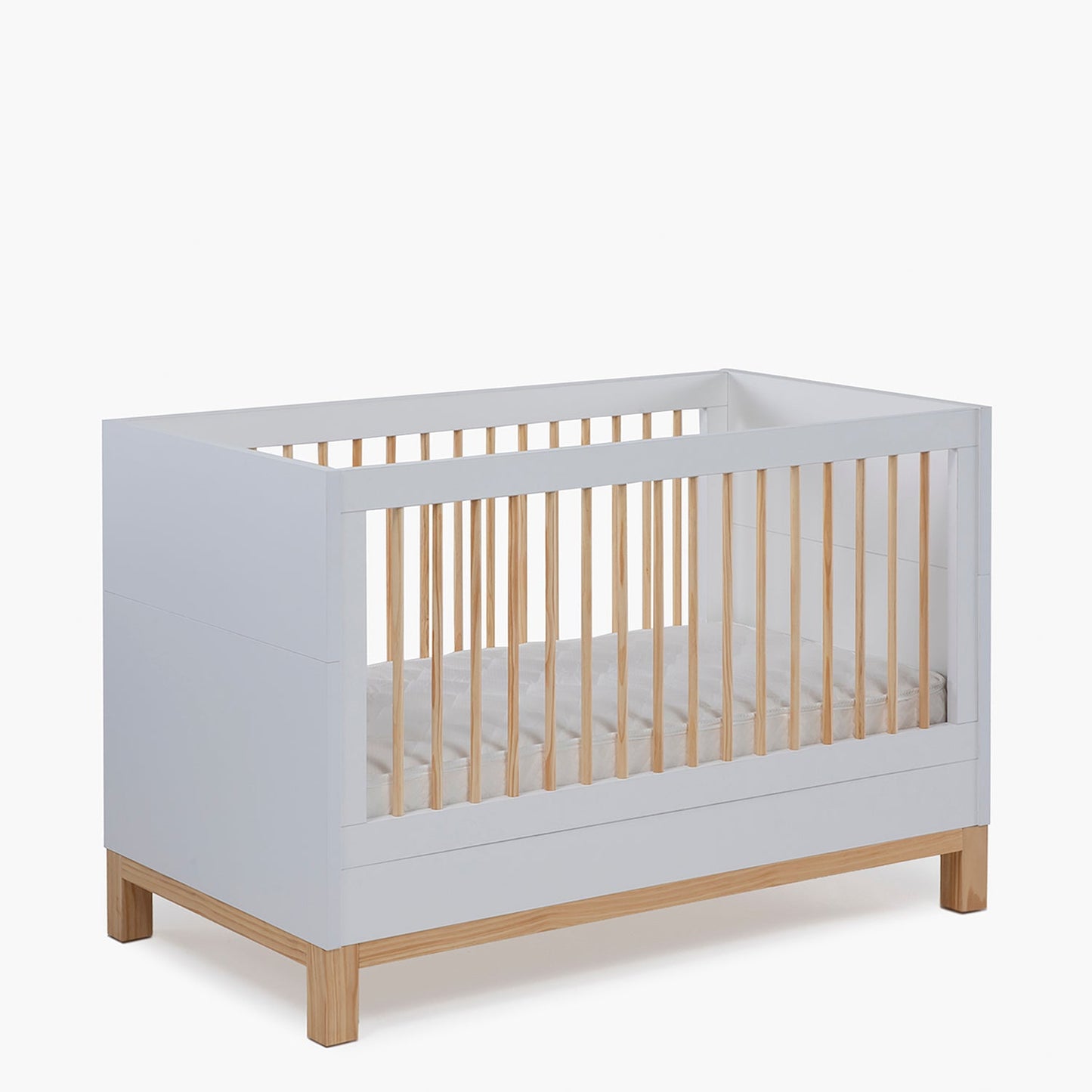 Cuna 3 en 1 Elena - 137 x 78 cm - Natura/Blanco | Form Design