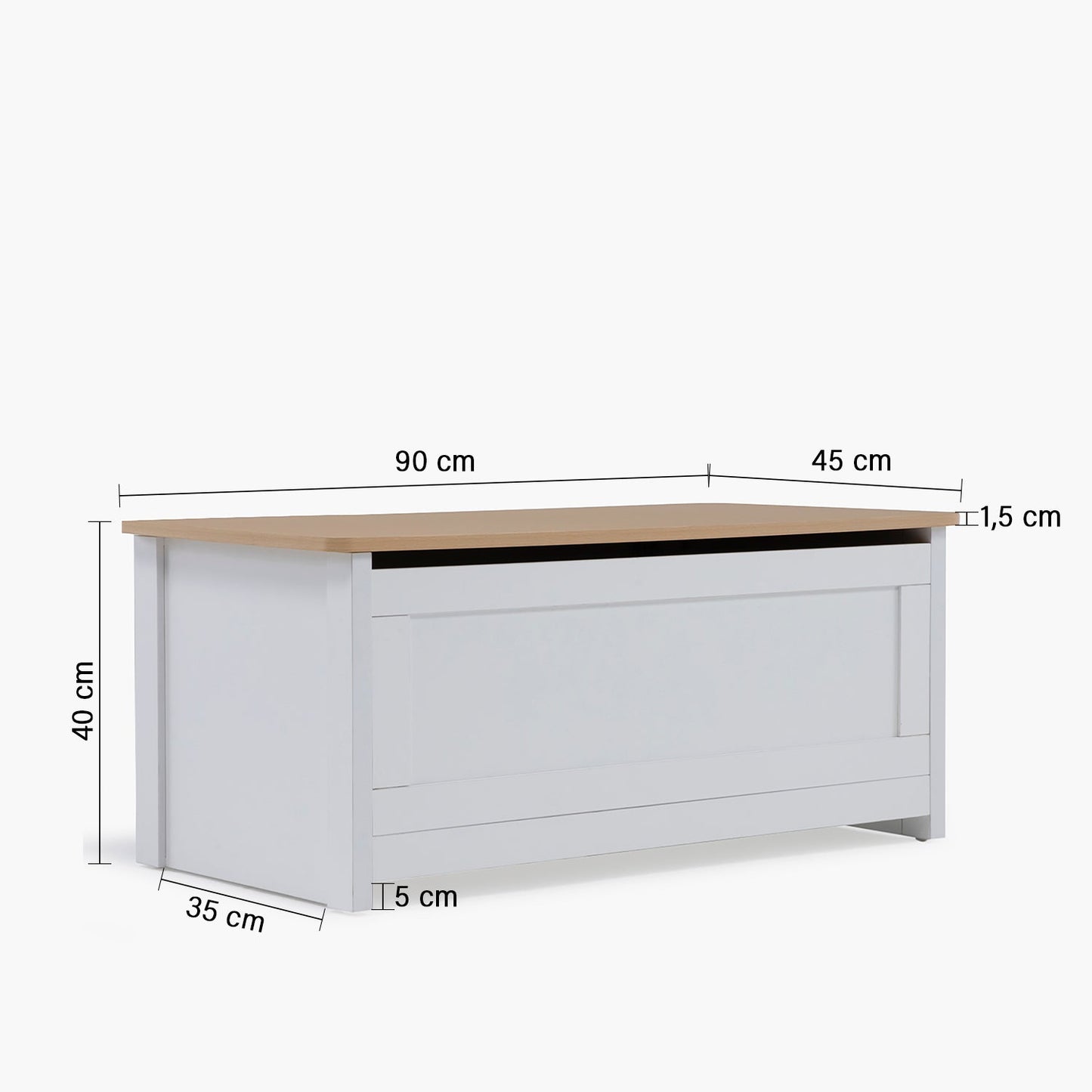 Baúl Clara - Natura/Blanco | Form Design