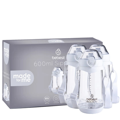 Pack de 3 Vasos Antiderrame de 600 ml - 12 Meses+