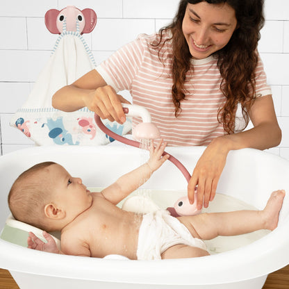 Set de Baño Ducha Elefante y Toalla - Rosa | Yookidoo