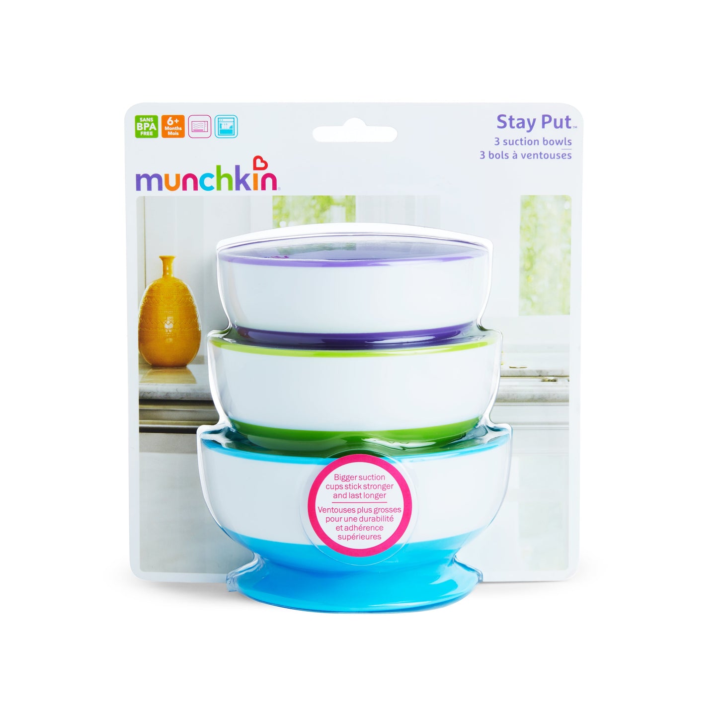 Set 3 Bowls Con Antideslizante | Munchkin