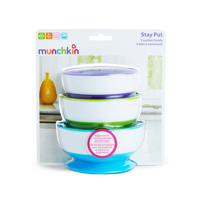 Set 3 Bowls Con Antideslizante | Munchkin