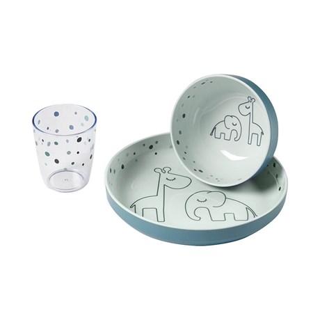 Set de Comida Yummy Dreamy Dots Azul Done By Deer (6970292895927)