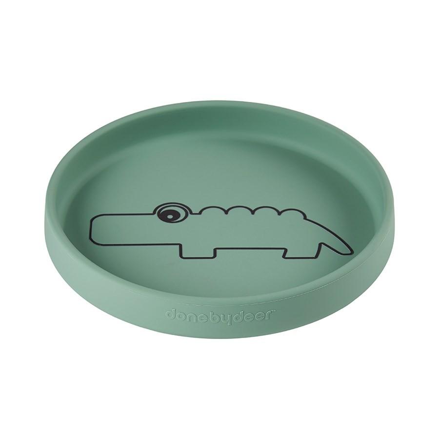 Plato de silicona Croco Verde (6639574122679)