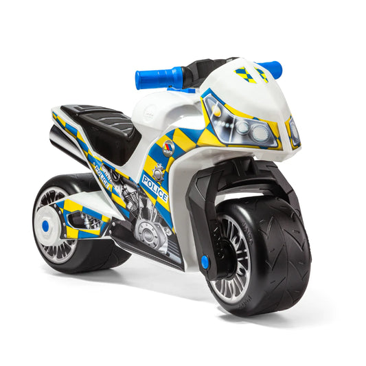 Moto Correpasillos Policia Blanca