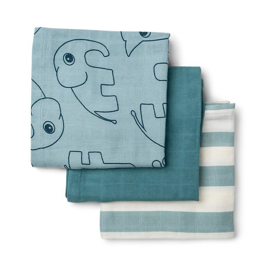 Set de 3 Manta Muselinas Gots Deer Friends Azul (6803016515767)