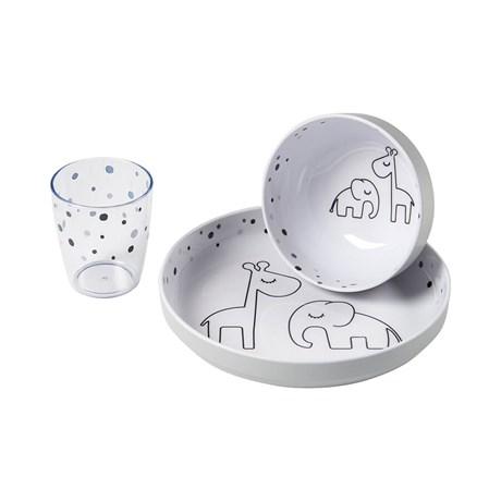 Set de Comida Yummy Dreamy Dots Gris Done By Deer (6970295746743)