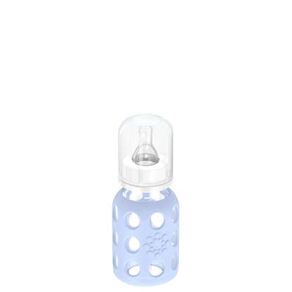 Glass baby bottle with silicone cover 120 ml