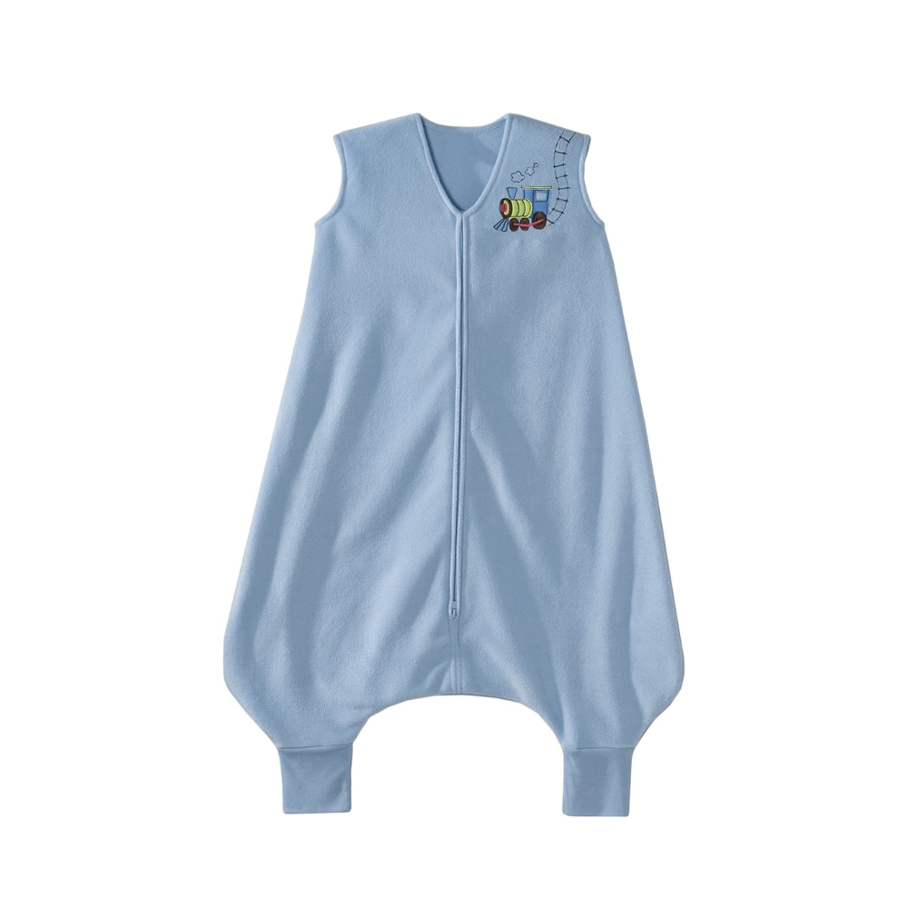 Light Blue Micro Fleece Sleeping Bag Train Early Walker TOG 1