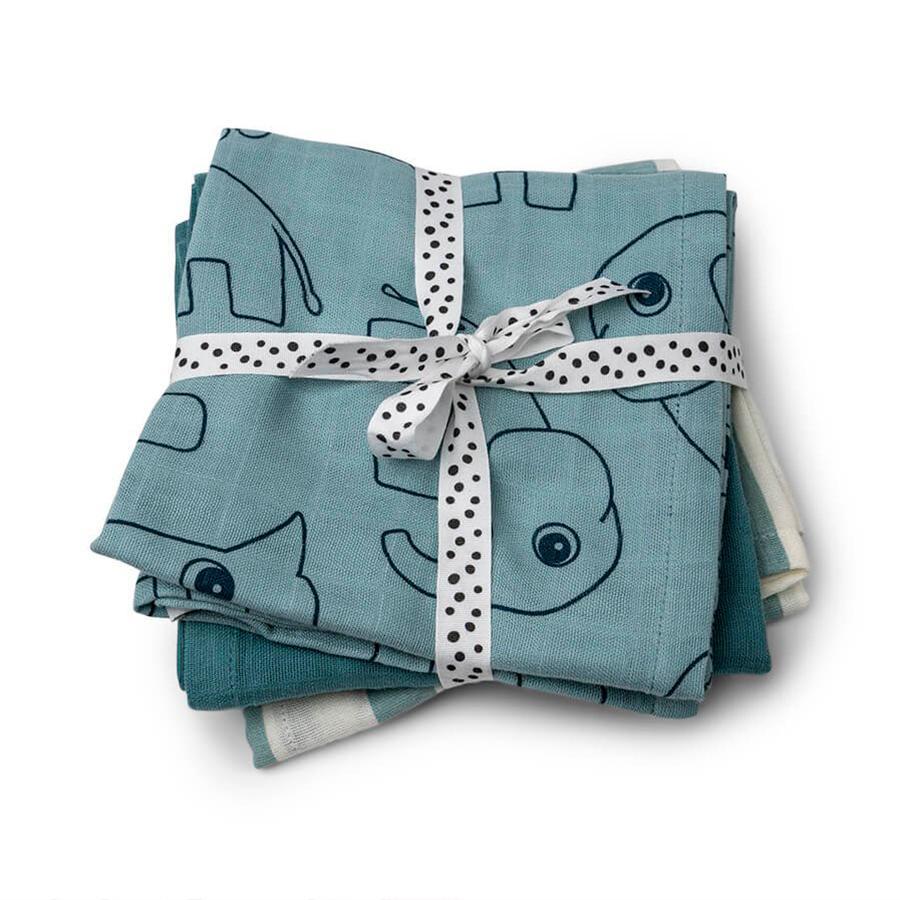 Set de 3 Manta Muselinas Gots Deer Friends Azul (6803016515767)