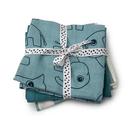 Set de 3 Manta Muselinas Gots Deer Friends Azul (6803016515767)