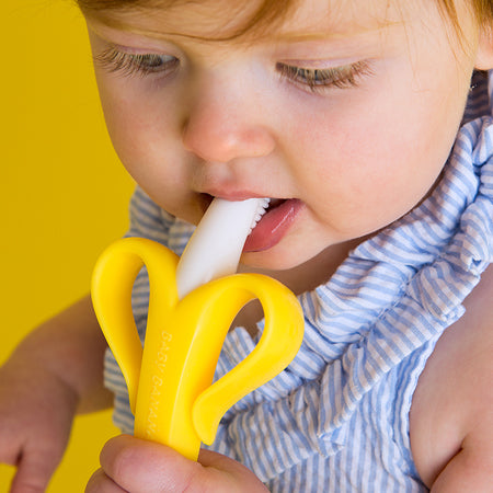 BEBE Mordedor Cepillo Silicona Bebe En Forma De Banana