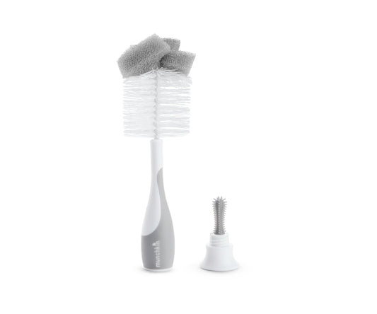 Escobilla Limpia Mamadera y Tetinas Munchkin Gris (6805343666359)